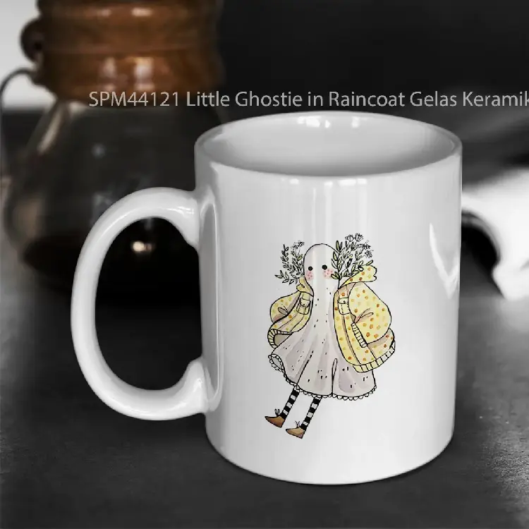 SPM44121 Little Ghostie in Raincoat Gelas Keramik Supermug