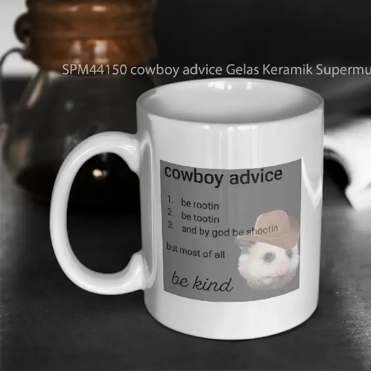 SPM44150 cowboy advice Gelas Keramik Supermug