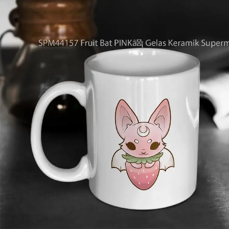 SPM44157 Fruit Bat PINK%C3%A2%C2%99%C2%A1 Gelas Keramik Supermug