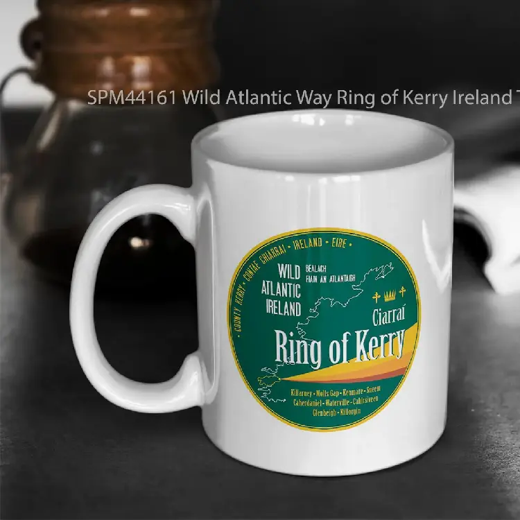 SPM44161 Wild Atlantic Way Ring of Kerry Ireland T Shirt Gelas Keramik Supermug