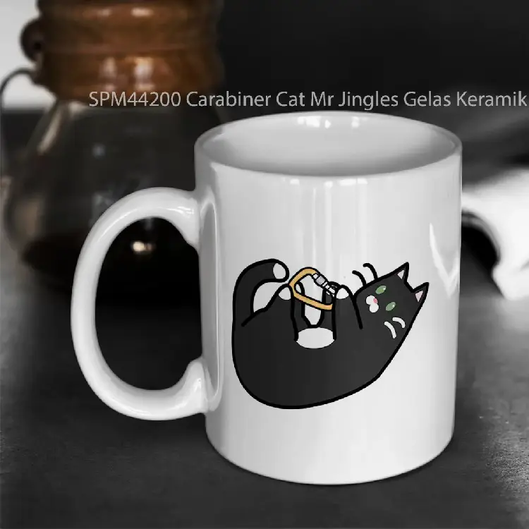 SPM44200 Carabiner Cat Mr Jingles Gelas Keramik Supermug