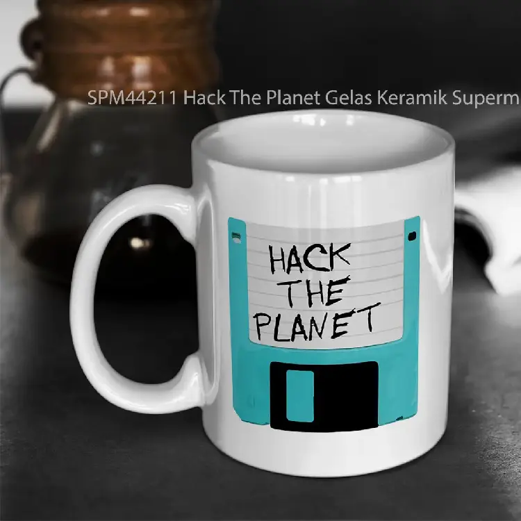 SPM44211 Hack The Planet Gelas Keramik Supermug