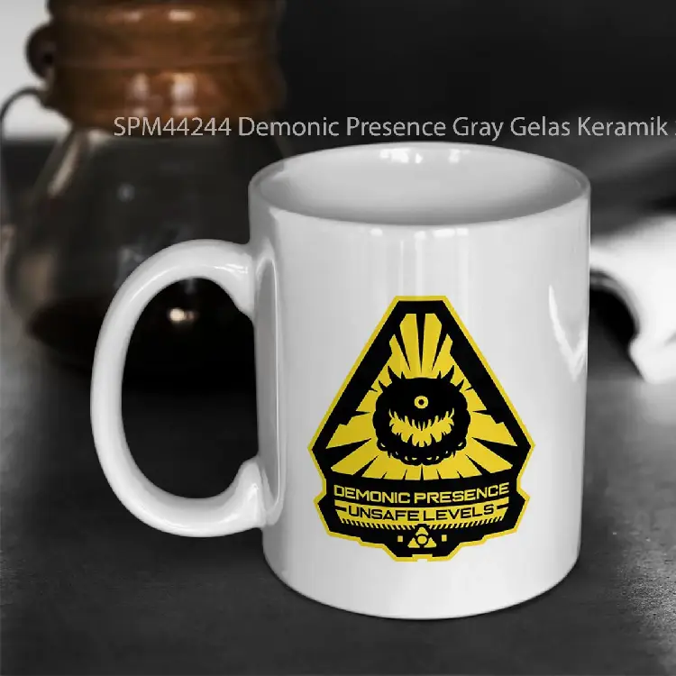 SPM44244 Demonic Presence Gray Gelas Keramik Supermug