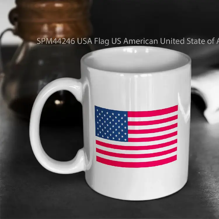 SPM44246 USA Flag US American United State of America Tattered Gelas Keramik Supermug