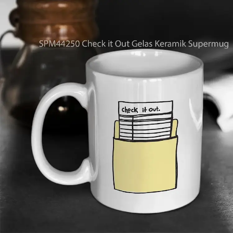 SPM44250 Check it Out Gelas Keramik Supermug