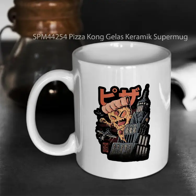 SPM44254 Pizza Kong Gelas Keramik Supermug