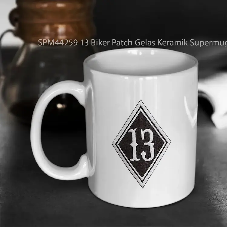 SPM44259 13 Biker Patch Gelas Keramik Supermug