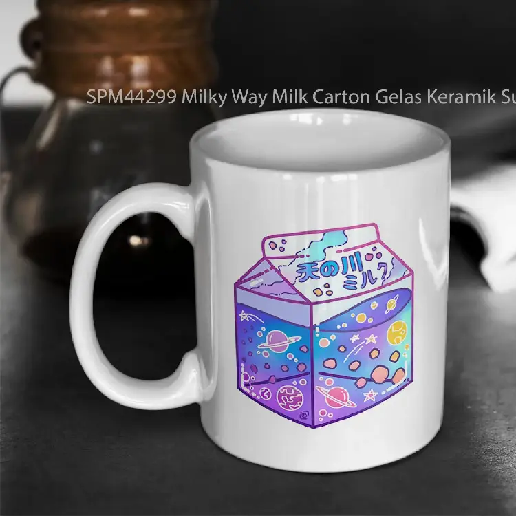 SPM44299 Milky Way Milk Carton Gelas Keramik Supermug