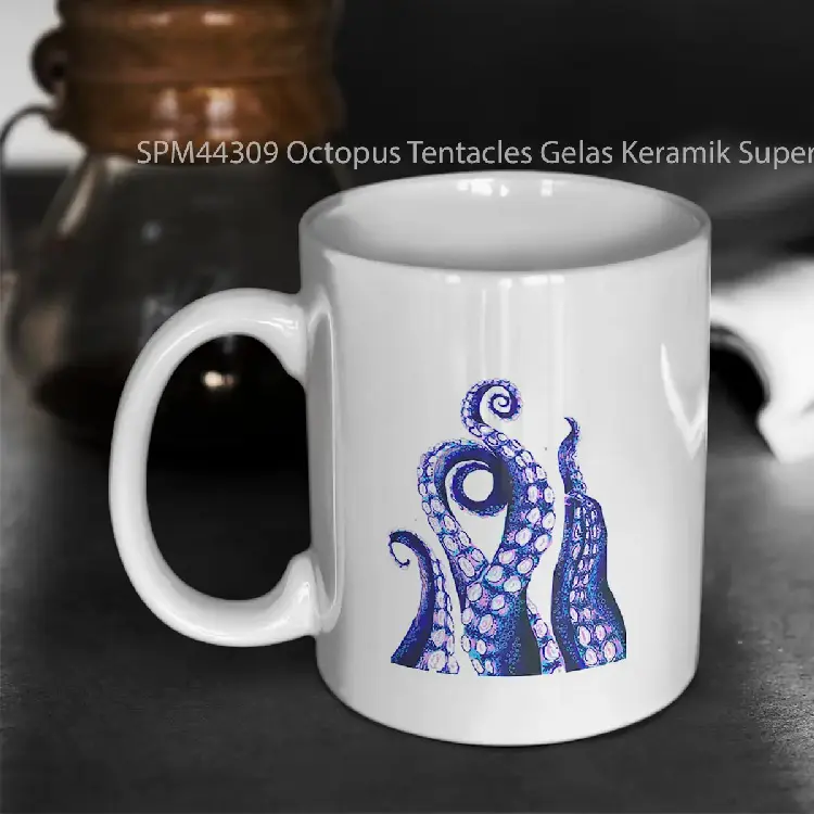 SPM44309 Octopus Tentacles Gelas Keramik Supermug