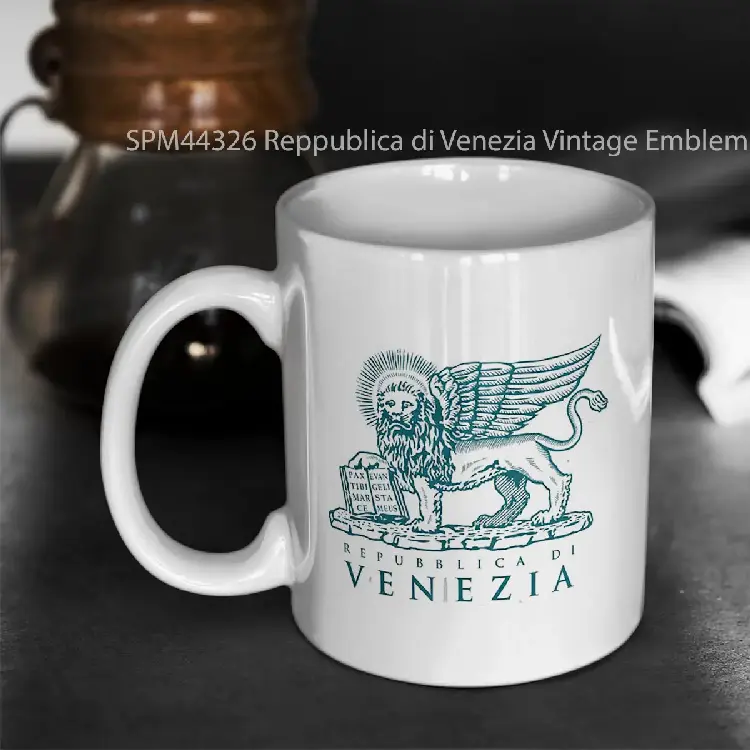 SPM44326 Reppublica di Venezia Vintage Emblem Gelas Keramik Supermug