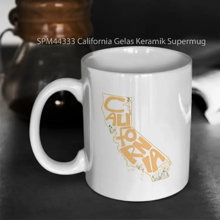 SPM44333 California Gelas Keramik Supermug