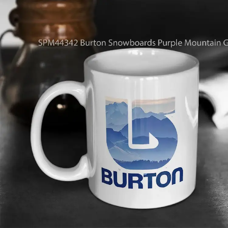 SPM44342 Burton Snowboards Purple Mountain Gelas Keramik Supermug