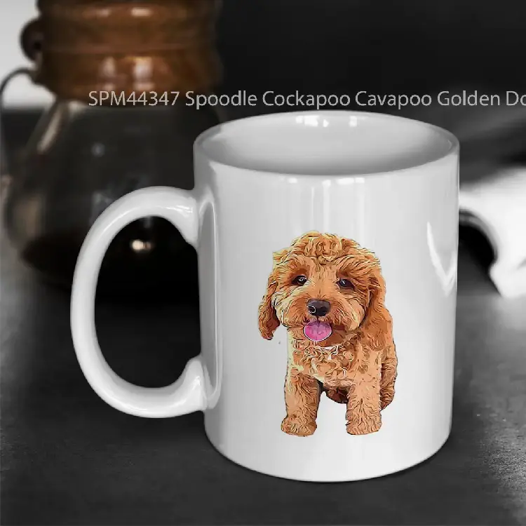 SPM44347 Spoodle Cockapoo Cavapoo Golden Doodle Beauty Gelas Keramik Supermug