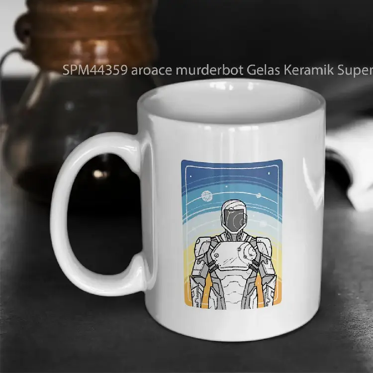 SPM44359 aroace murderbot Gelas Keramik Supermug