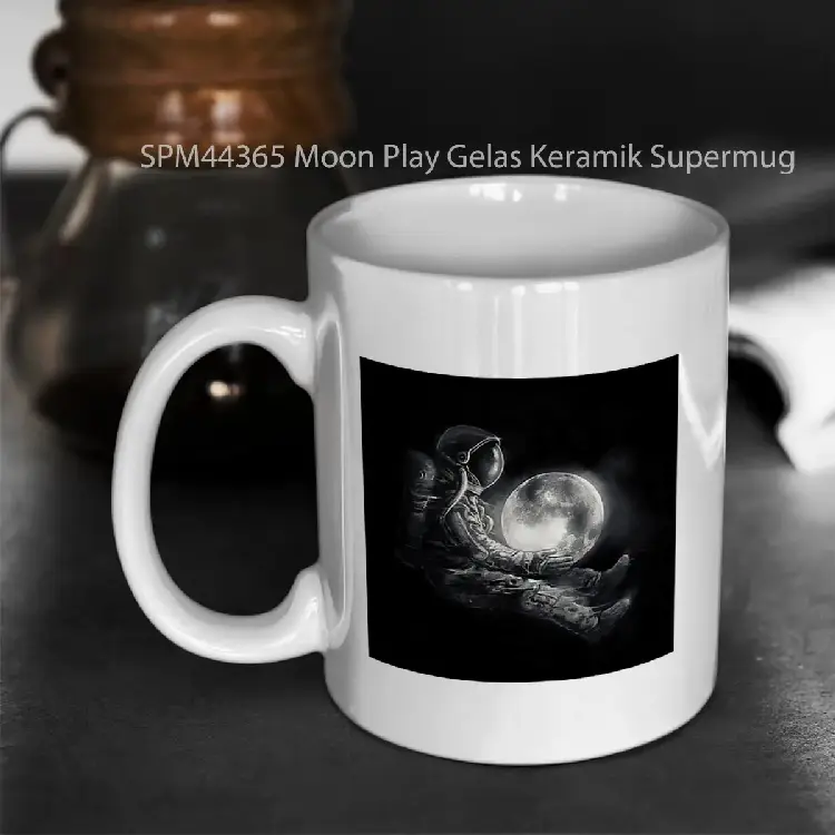 SPM44365 Moon Play Gelas Keramik Supermug