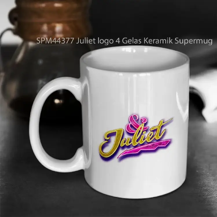 SPM44377 Juliet logo 4 Gelas Keramik Supermug