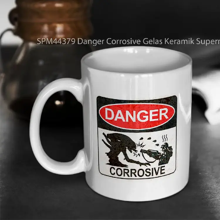 SPM44379 Danger Corrosive Gelas Keramik Supermug