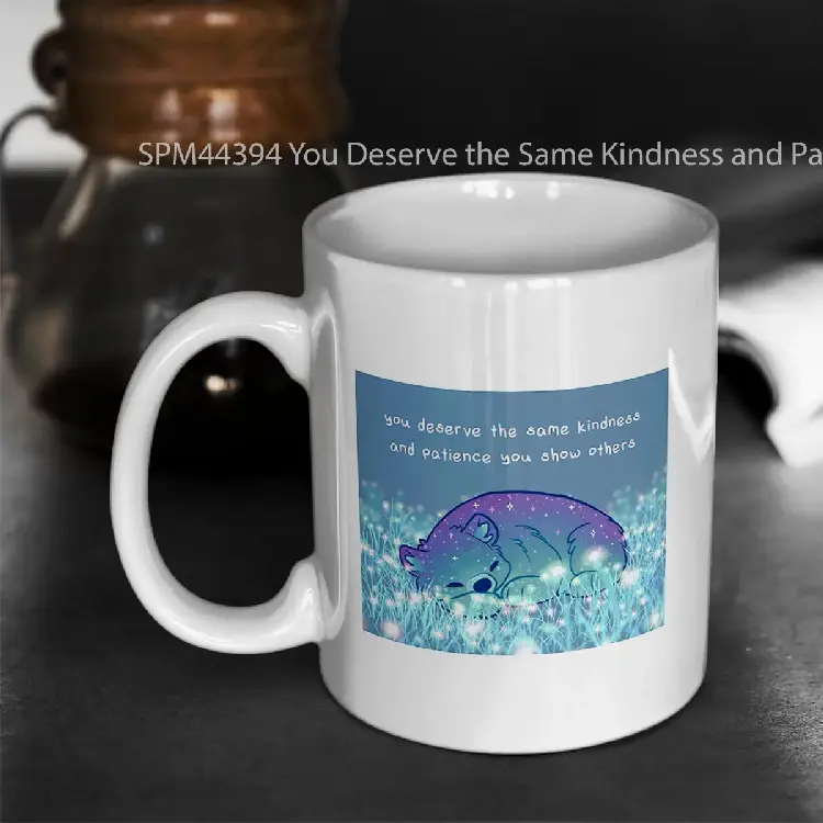 SPM44394 You Deserve the Same Kindness and Patience You Show Others Sleepy Sparkle Bear Gelas Keramik Supermug