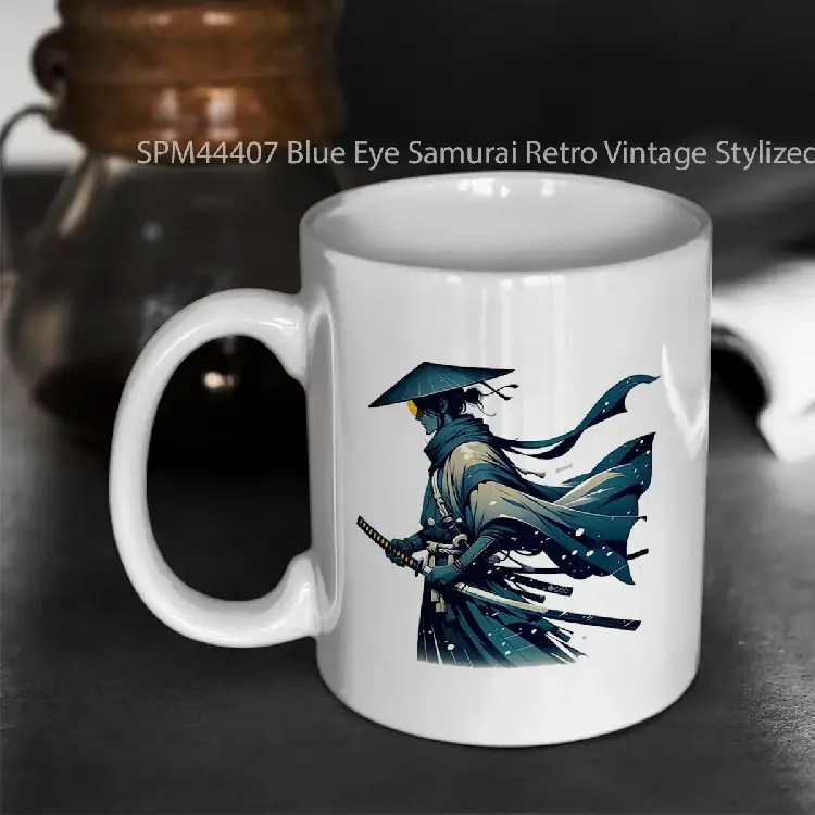 SPM44407 Blue Eye Samurai Retro Vintage Stylized Gelas Keramik Supermug