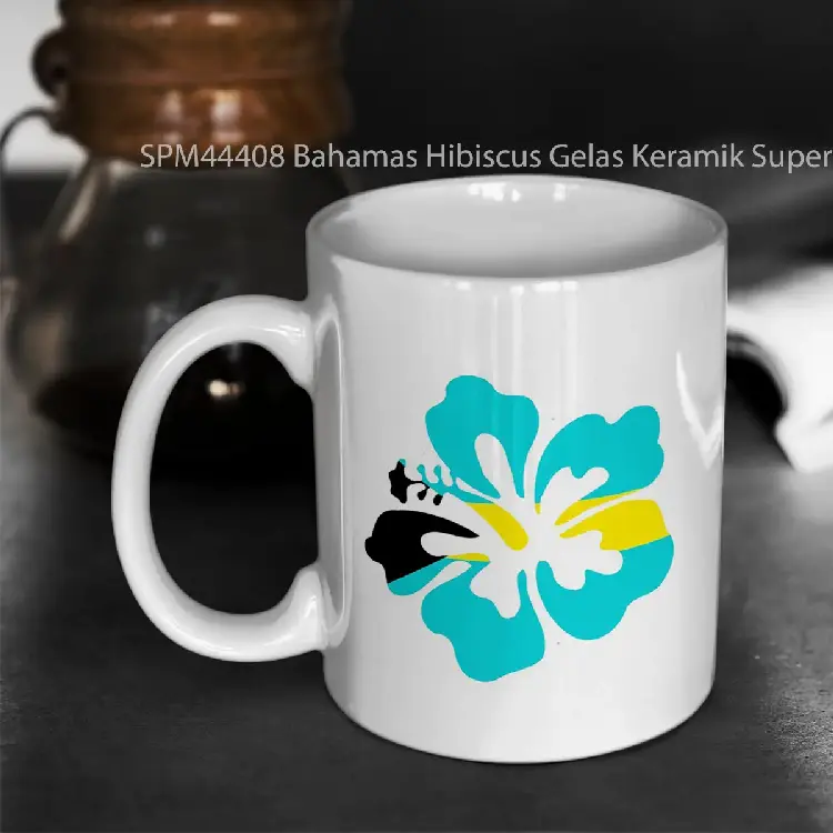 SPM44408 Bahamas Hibiscus Gelas Keramik Supermug