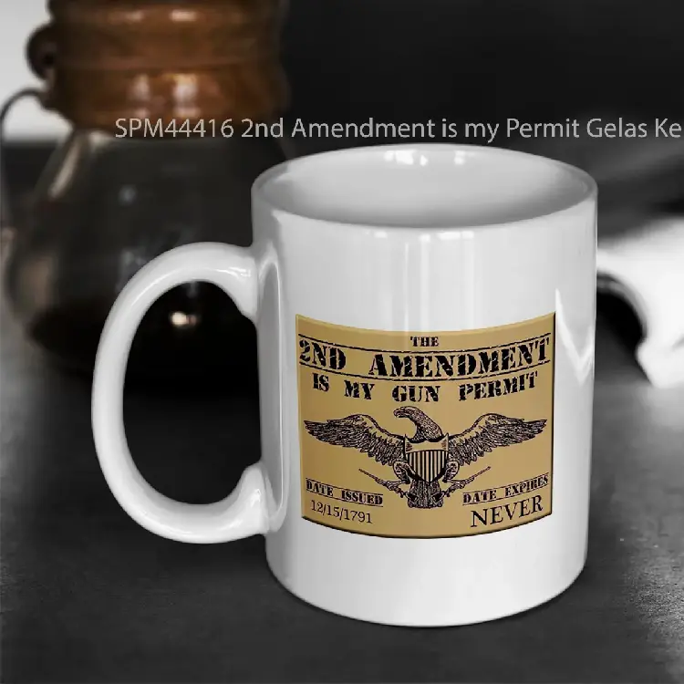 SPM44416 2nd Amendment is my Permit Gelas Keramik Supermug