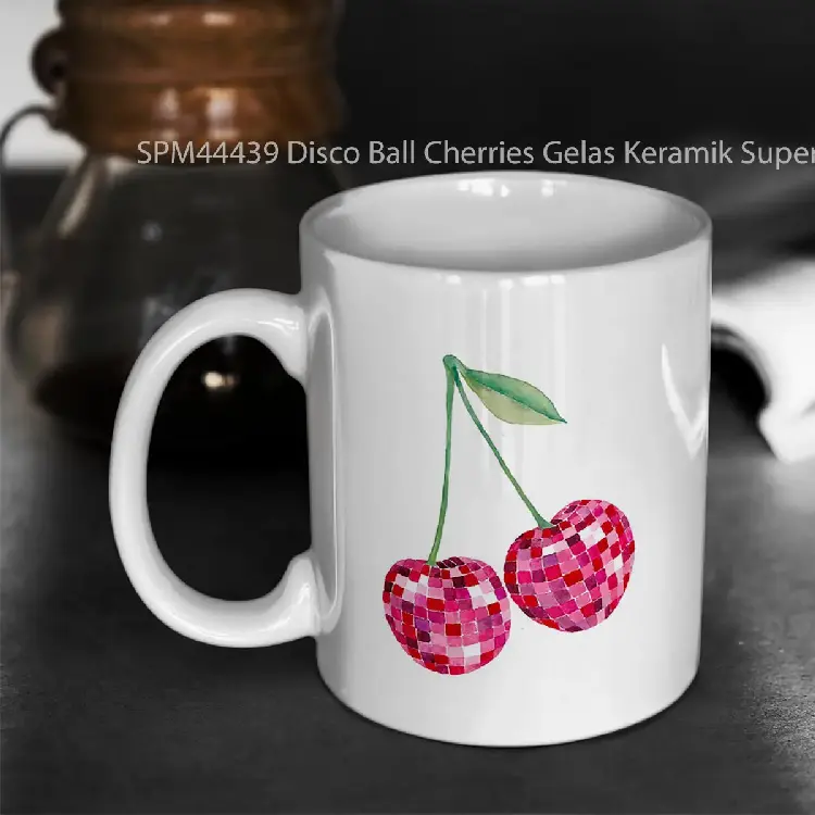 SPM44439 Disco Ball Cherries Gelas Keramik Supermug
