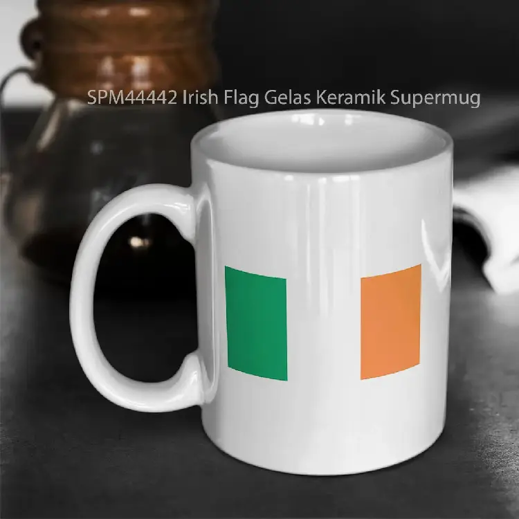 SPM44442 Irish Flag Gelas Keramik Supermug