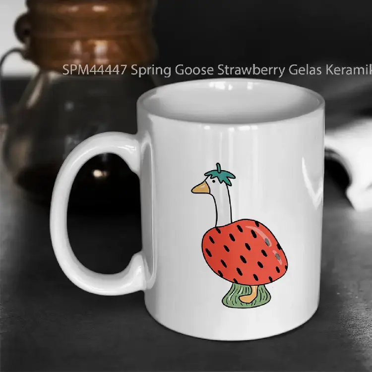 SPM44447 Spring Goose Strawberry Gelas Keramik Supermug