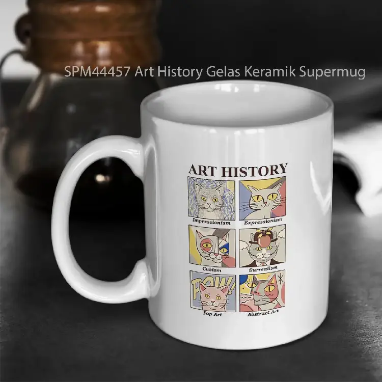 SPM44457 Art History Gelas Keramik Supermug