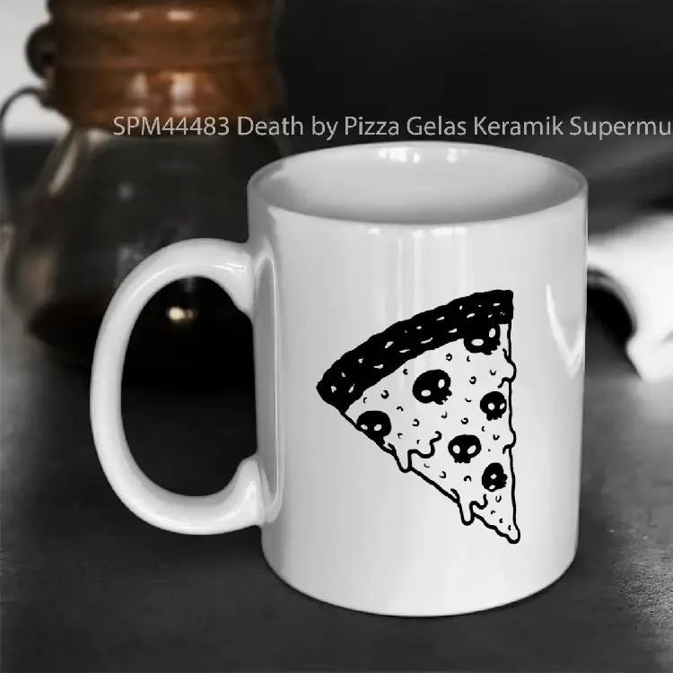 SPM44483 Death by Pizza Gelas Keramik Supermug