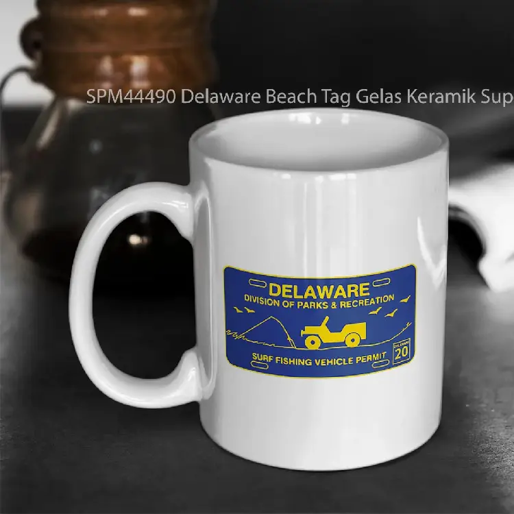 SPM44490 Delaware Beach Tag Gelas Keramik Supermug
