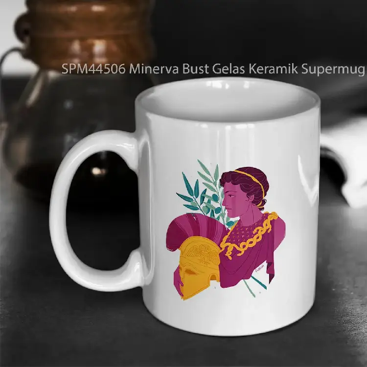 SPM44506 Minerva Bust Gelas Keramik Supermug