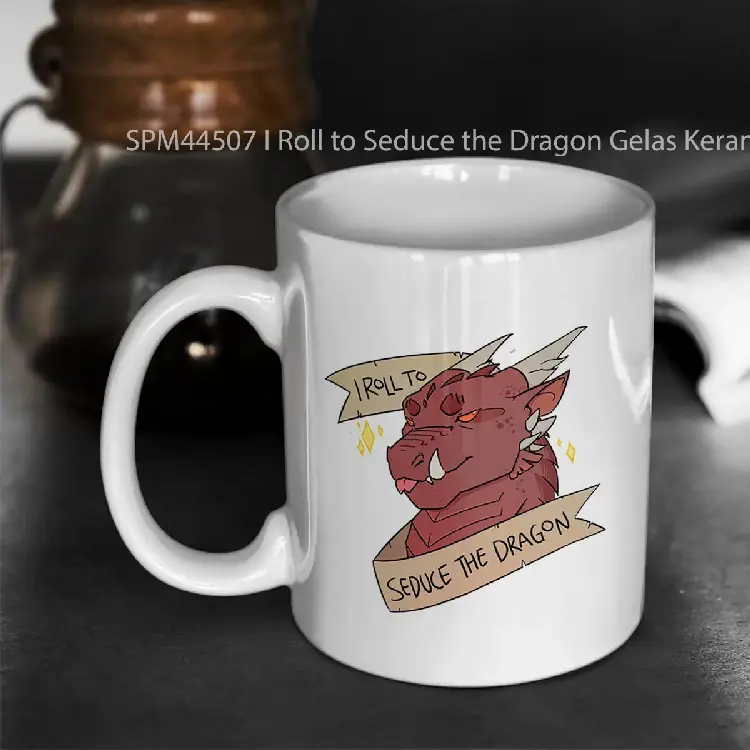 SPM44507 I Roll to Seduce the Dragon Gelas Keramik Supermug