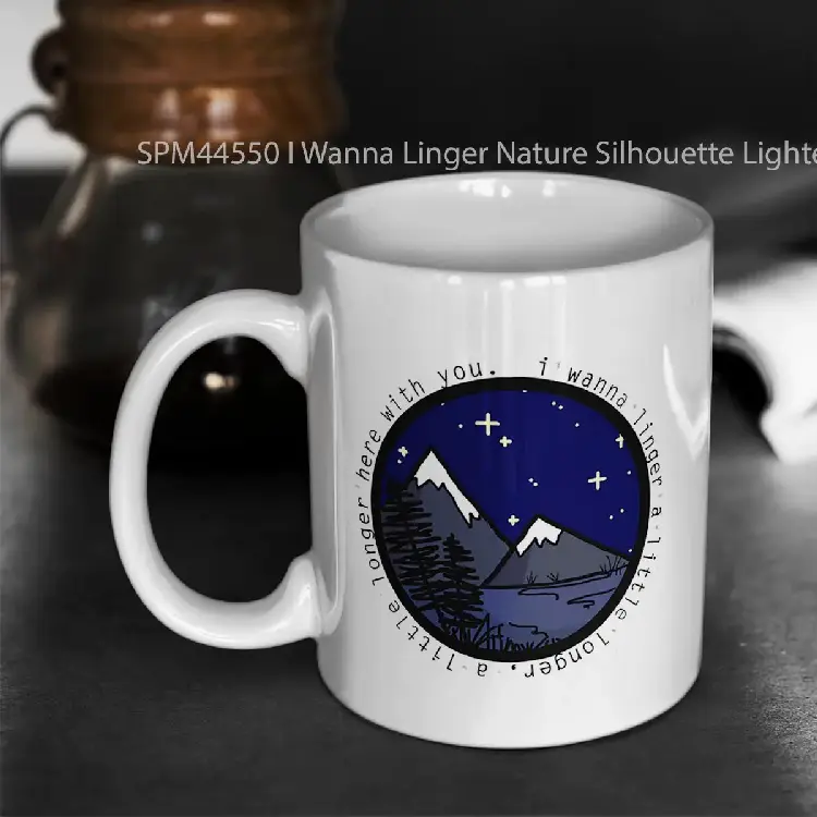 SPM44550 I Wanna Linger Nature Silhouette Lighter Version Gelas Keramik Supermug