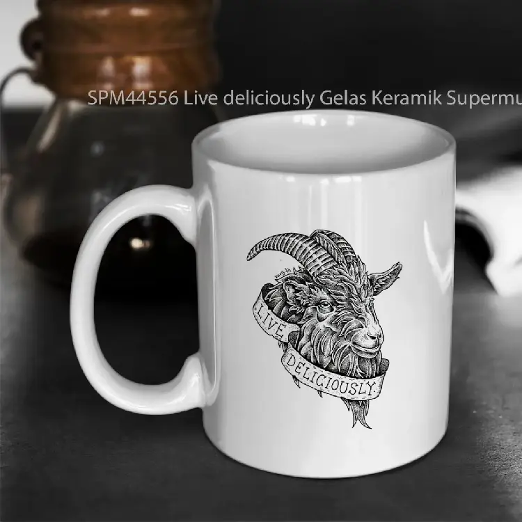 SPM44556 Live deliciously Gelas Keramik Supermug