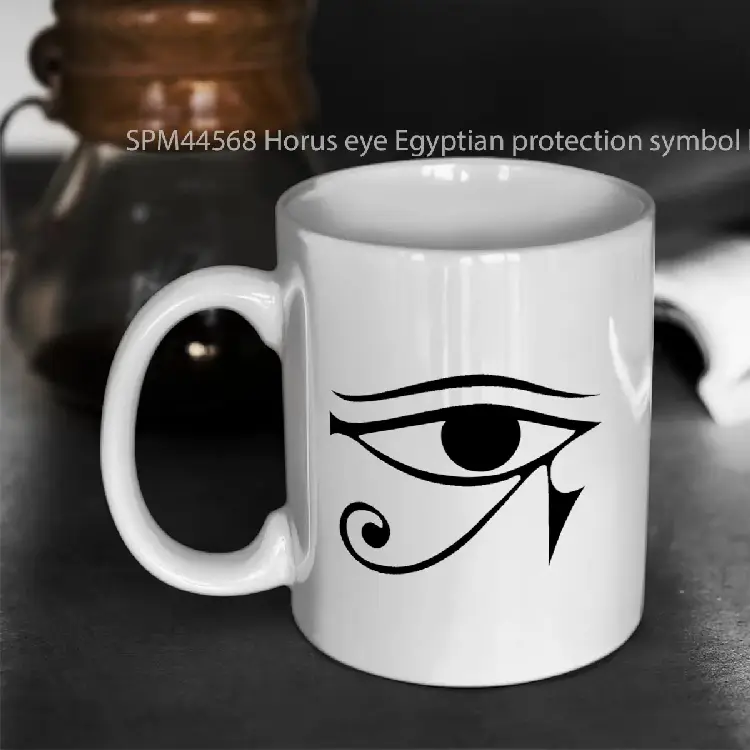 SPM44568 Horus eye Egyptian protection symbol lucky charm ancient Egypt mythology Horus Eye Gelas Keramik Supermug
