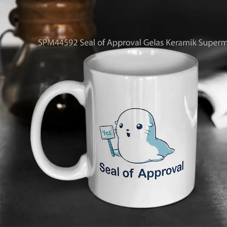 SPM44592 Seal of Approval Gelas Keramik Supermug