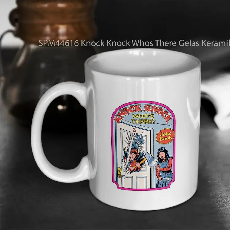 SPM44616 Knock Knock Whos There Gelas Keramik Supermug