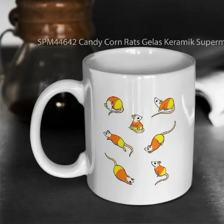 SPM44642 Candy Corn Rats Gelas Keramik Supermug