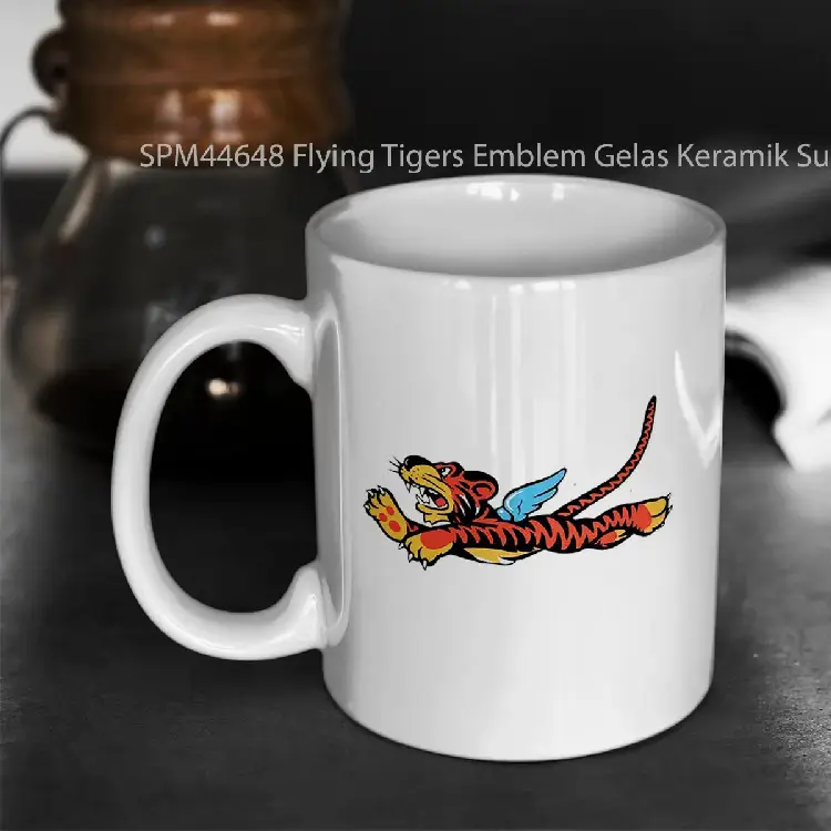 SPM44648 Flying Tigers Emblem Gelas Keramik Supermug