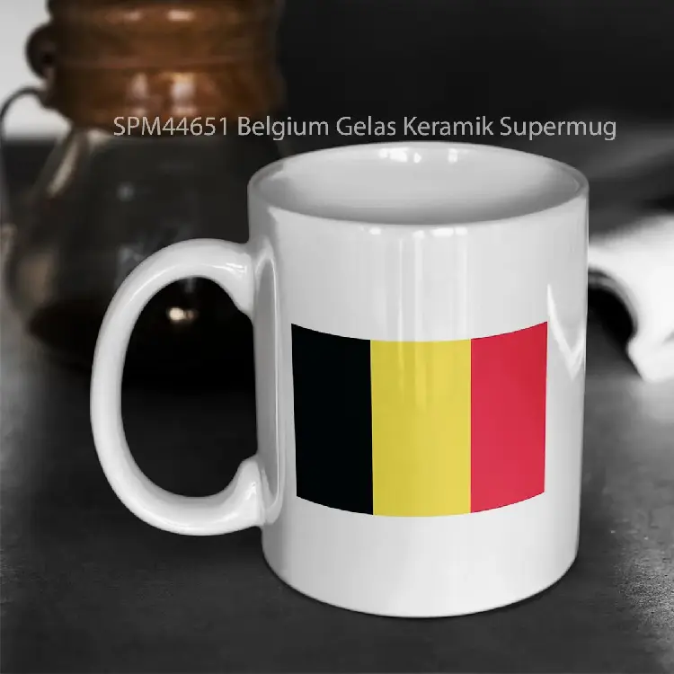 SPM44651 Belgium Gelas Keramik Supermug