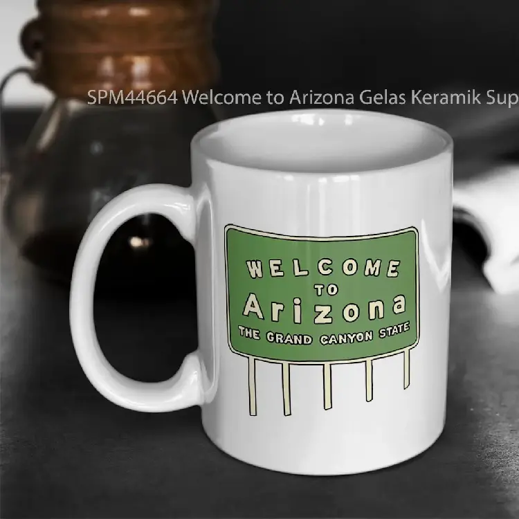 SPM44664 Welcome to Arizona Gelas Keramik Supermug