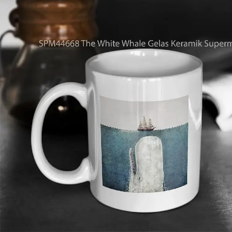 SPM44668 The White Whale Gelas Keramik Supermug