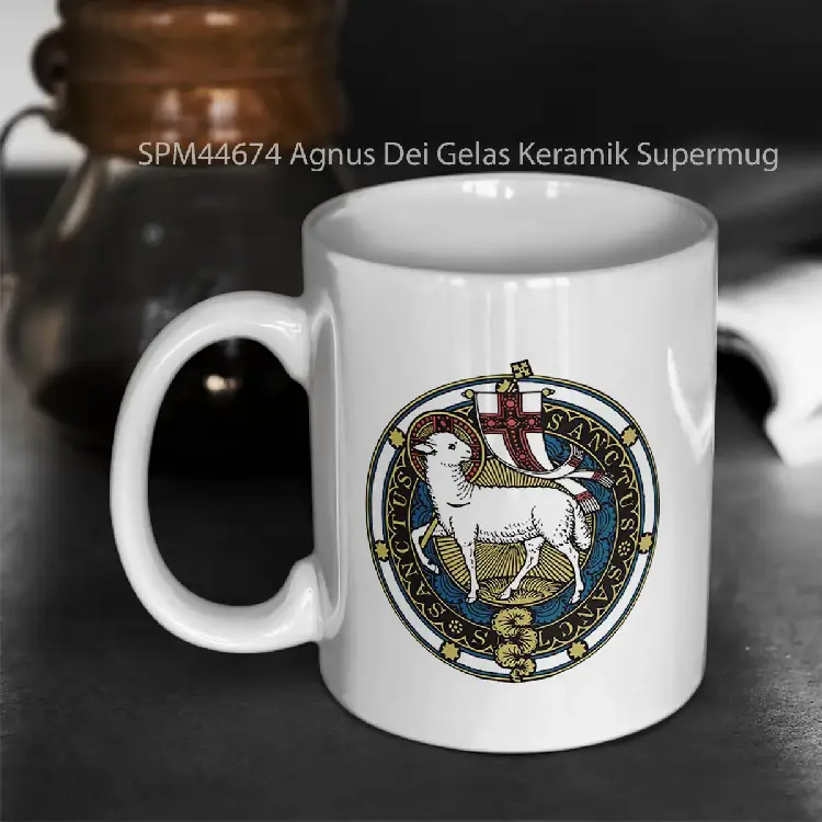 SPM44674 Agnus Dei Gelas Keramik Supermug