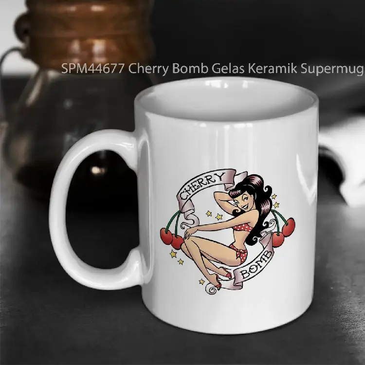 SPM44677 Cherry Bomb Gelas Keramik Supermug