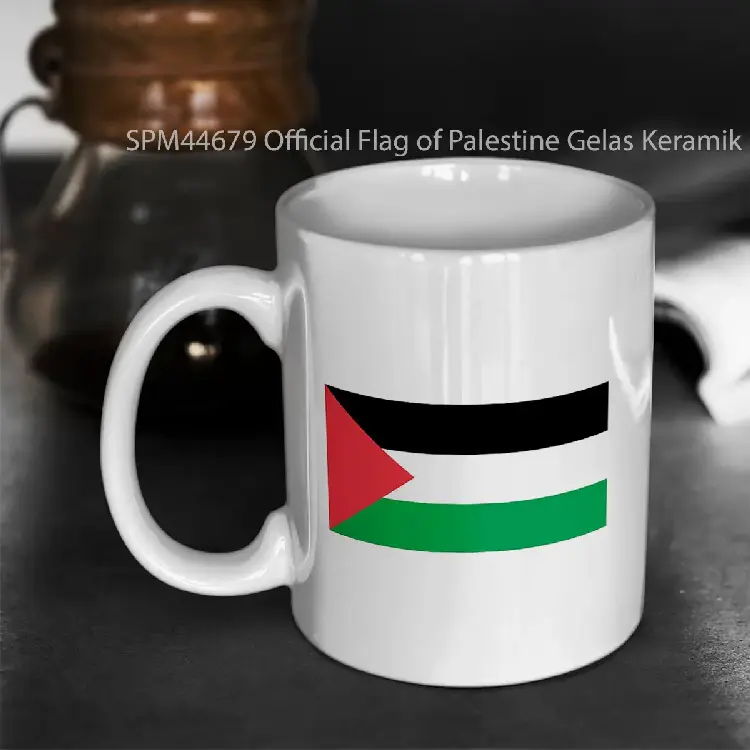 SPM44679 Official Flag of Palestine Gelas Keramik Supermug