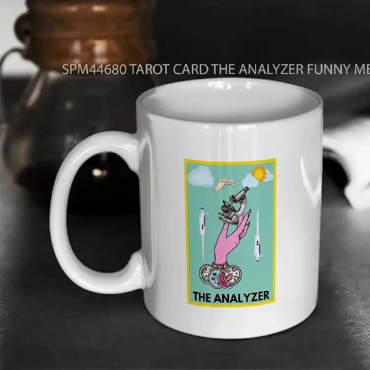 SPM44680 TAROT CARD THE ANALYZER FUNNY MEDICAL LAB SCIENTIST Microbiology Gelas Keramik Supermug