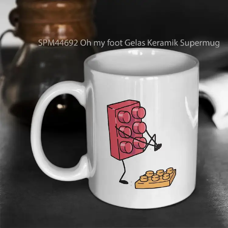 SPM44692 Oh my foot Gelas Keramik Supermug