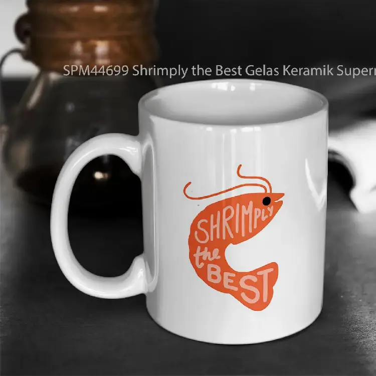 SPM44699 Shrimply the Best Gelas Keramik Supermug