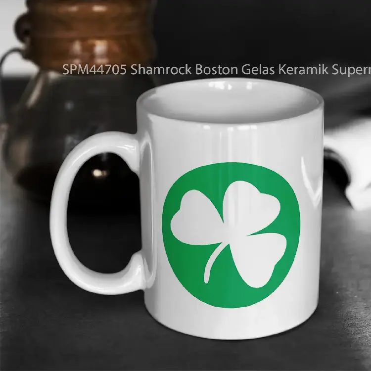 SPM44705 Shamrock Boston Gelas Keramik Supermug